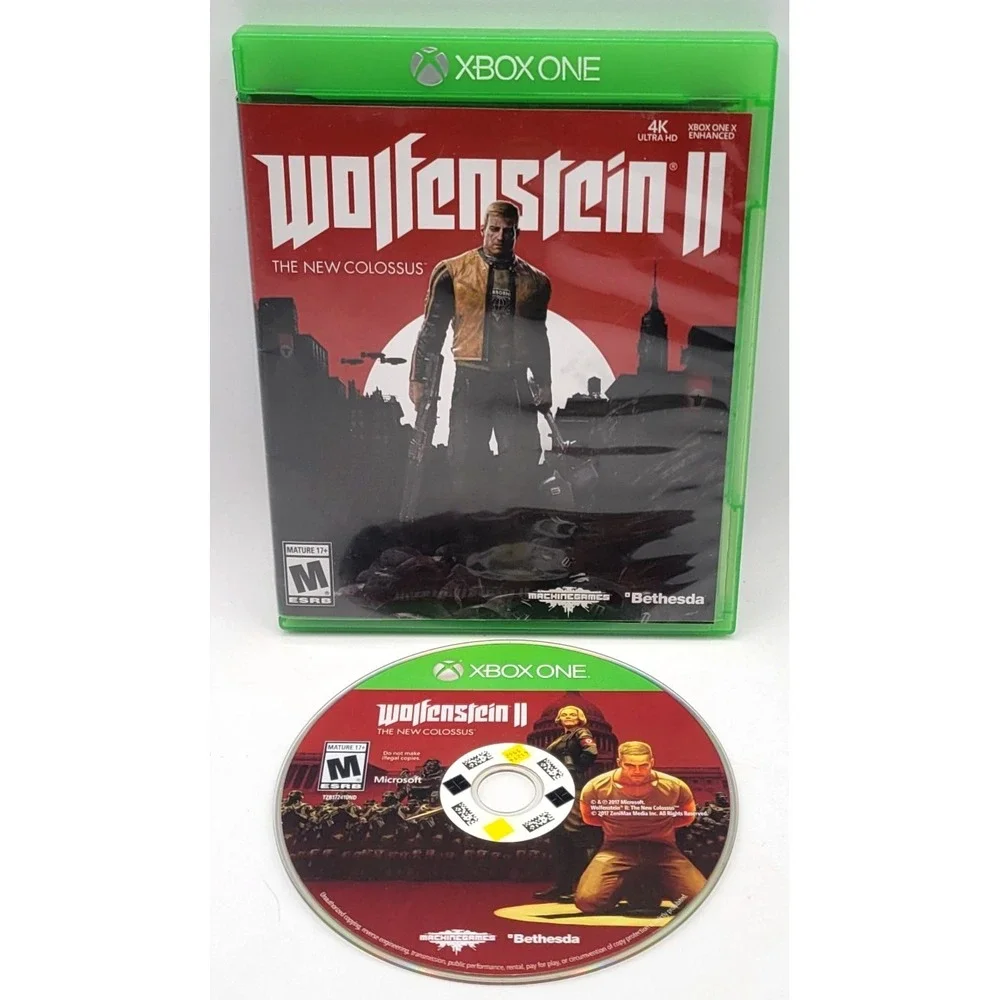 Wolfenstein II The New Colossus - Microsoft Xbox One CIB COMPLETE IN‎ BOX